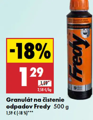 Fredy Granulát na čistenie odpadov