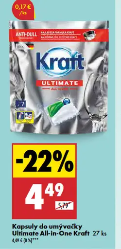 Kraft kapsuly do umývačky Ultimate All in One