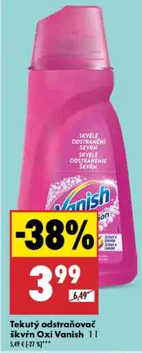 Vanish Tekutý odstraňovač škvŕn Oxi