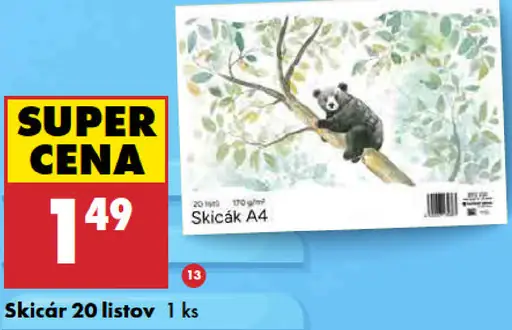 Skicár A4