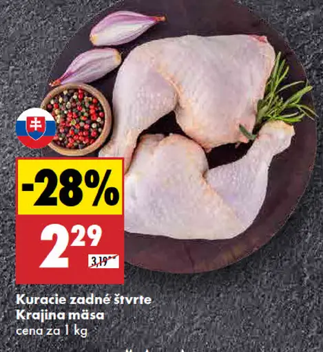 Krajina mäsa Kuracie zadné štvrte