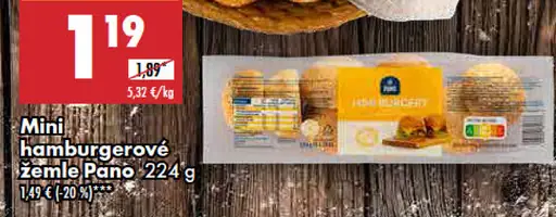 Pano Mini hamburgerové žemle