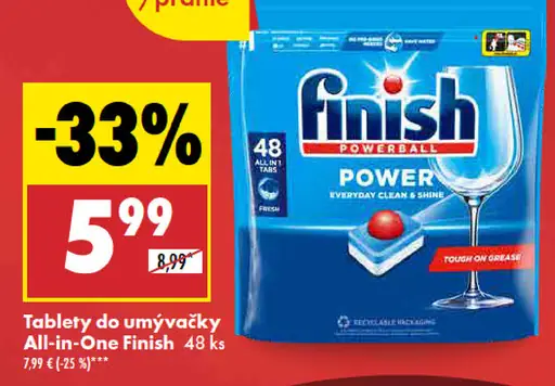 Finish Tablety do umývačky All-in-One