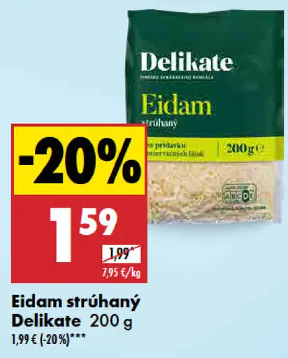 Delikate Eidam strúhaný