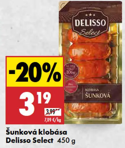 Delisso Select šunková klobása