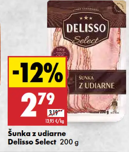 Delisso Select Šunka z udiarne