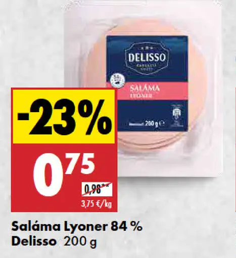 Saláma Lyoner 84% Delisso