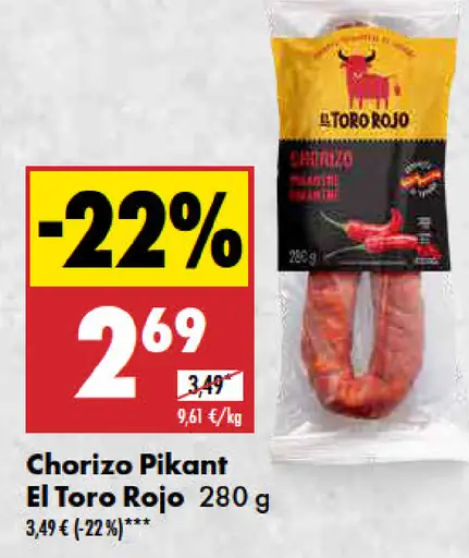 El Toro Rojo Chorizo Pikant