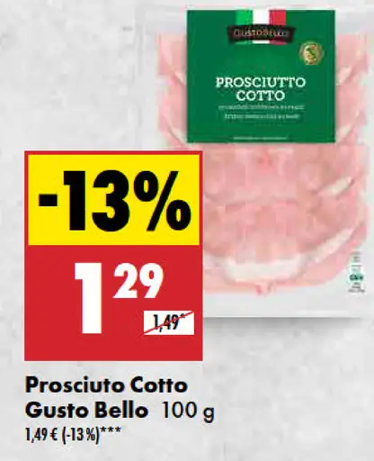 Gusto Bello Prosciutto Cotto