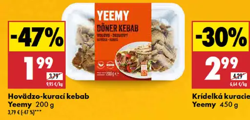 Yeemy Hovädzo-kurací kebab