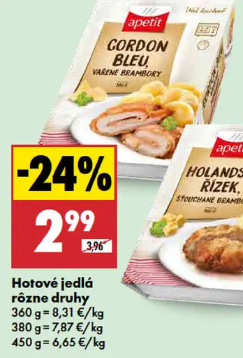 Apetit Hotové jedlá