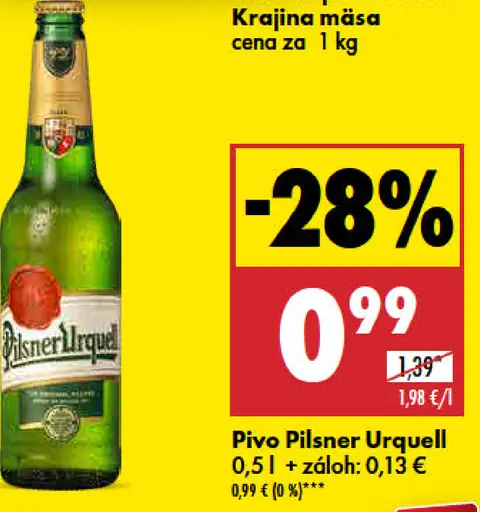 Pilsner Urquell plechovka