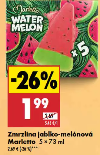 Marletto Zmrzlina jablkovo-melónová príchuť