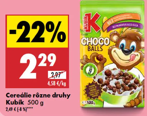 Kubík cereálie
