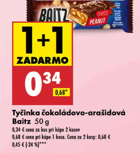 Baitz Tyčinka čokoládovo-arašidová