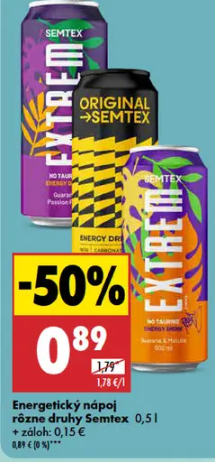 Semtex Energetický Nápoj