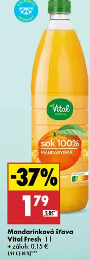 Vital Fresh mandarinková šťava