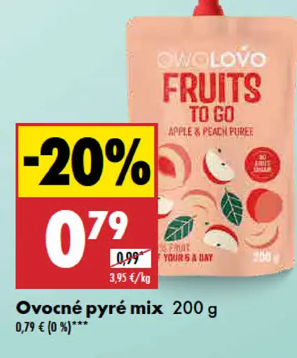 Ovko ovocné pyré mix