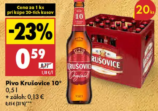 Krušovice Pivo 10°