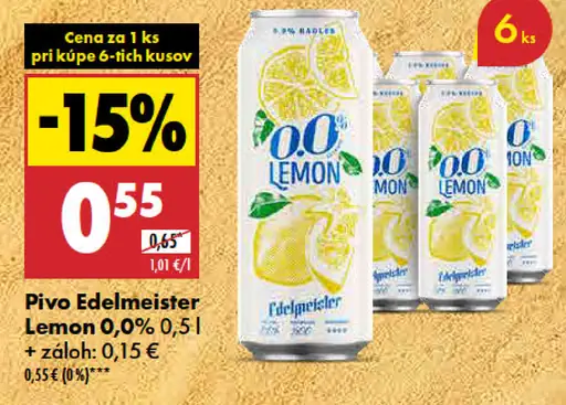 Edelmeister Lemon Pivo 0,0%