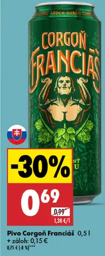 Corgoň Franciáč plechovka