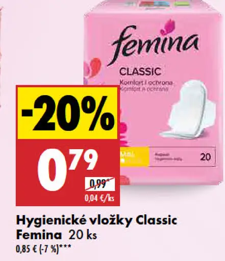 Femina Hygienické vložky Classic