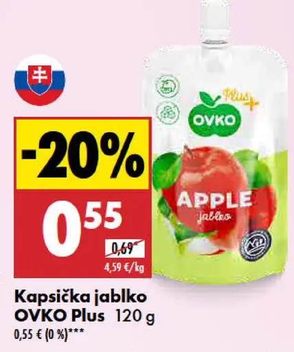 OVKO Plus kapsička jablko