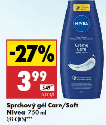 Sprchový gél Care Soft Nivea