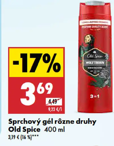 Sprchový gél rôzne druhy Old Spice