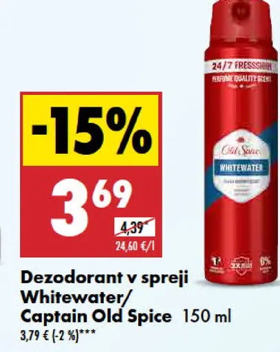 Old Spice Dezodorant v spreji Whitewater/Captain