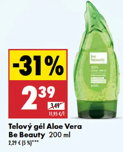 Be Beauty Telový gél Aloe