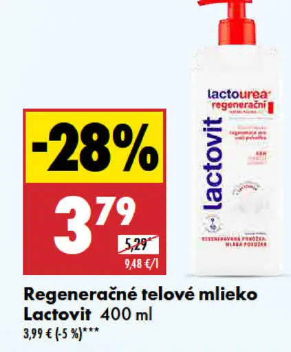 Lactovit Regeneračné telové mlieko