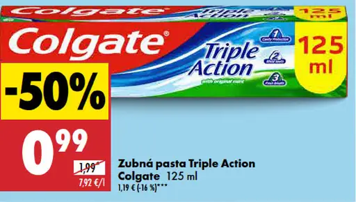 Colgate Zubná pasta Triple Action