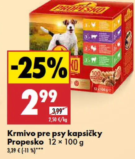 Propesko kapsičky pre psy