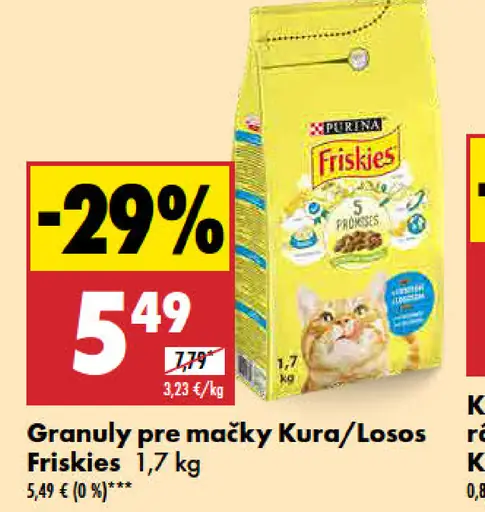 Friskies Granuly pre mačky Kura/Losos