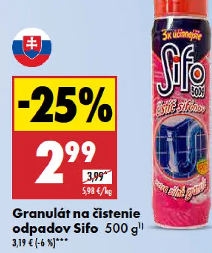 Šifo Granulát na čistenie odpadov