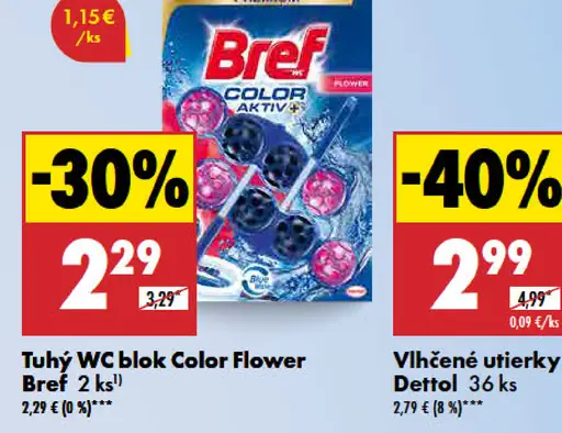 Bref Color Aktiv Flower WC blok