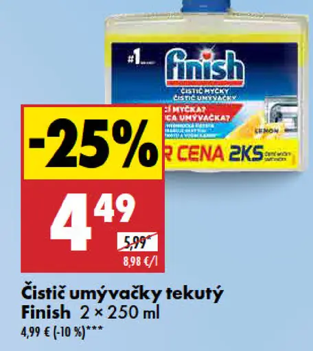 Finish čistič umývačky