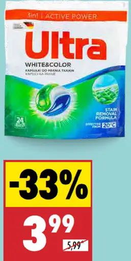 Ultra kapsuly na pranie 3in1