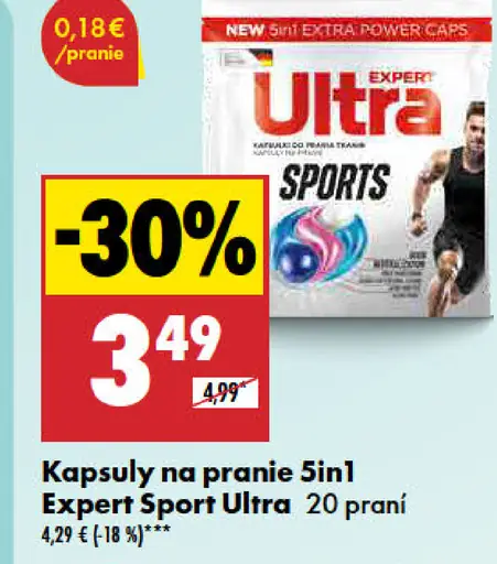Ultra kapsuly na pranie 5in1 Expert Sport