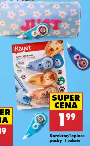 Korektor/lepiace pásky