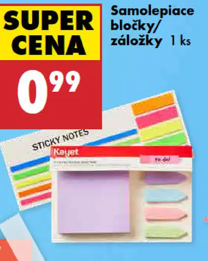 Kayet Samolepiace bločky/záložky