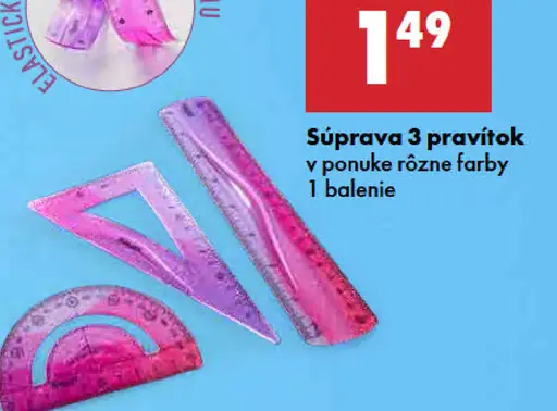 Kayet Súprava 3 pravítok