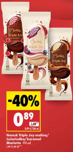 Marletto Nanuk Triple Joy malinový/čučoriedkový/karamelový