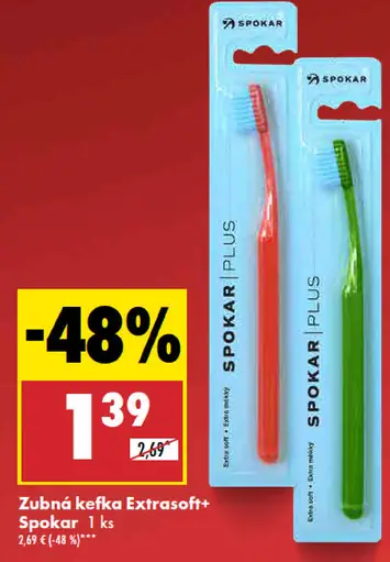 Spokar Zubná kefka Extrasoft+