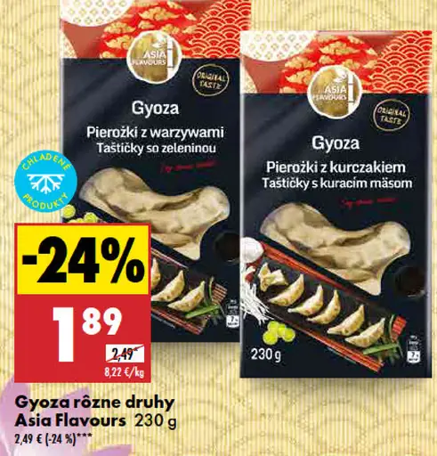 Asia Flavours Gyoza rôzne druhy