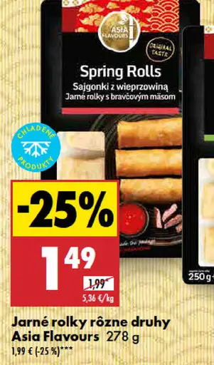 Asia Flavours Jarné rolky rôzne druhy
