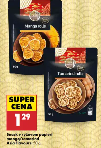 Asia Flavours Snack v ryžovom papieri mango/tamarind