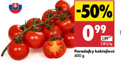 Paradajky koktejlové
