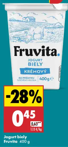 Fruvita Jogurt biely